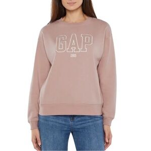 GAP 1969 Logo Sweatshirt Blush Pink Crewneck Pullover – L